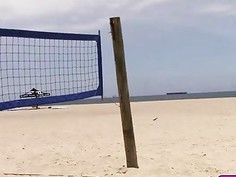 Fucking on the Beach After Volleyball