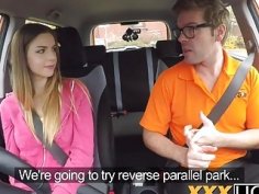 Brunette Stella Cox seduced driving instructor