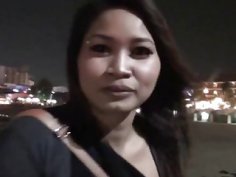 Busty Thai girl pounded hard by a white dude