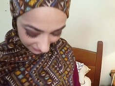 Lonely Arab babe gets her hairy pussy drilled by big cock