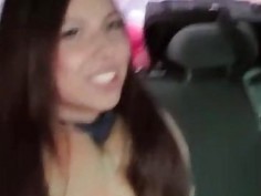 hot chick fucked at backseat