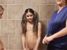 Hot lesbian teens aubrey addams phyllisha anne lick pussy in college bathroom